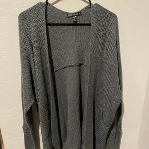Say What? Grey Knit Cardigan
